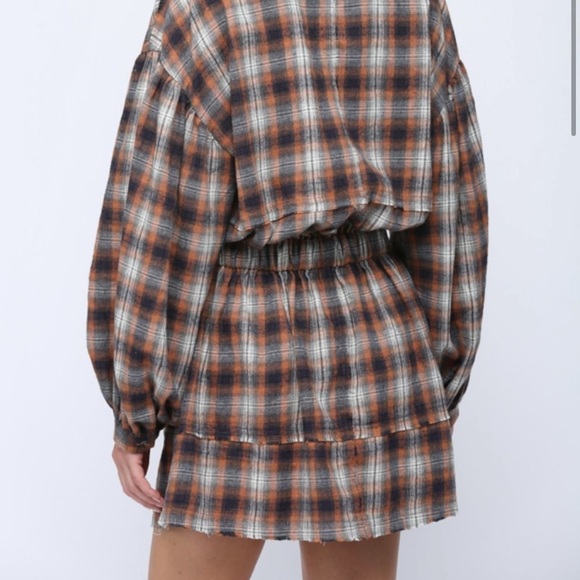 Plaid Mini Dress - Picture 2 of 6